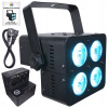 Scénické osvetlenie LED reflektor DMX LIGHT4ME QUADRO PAR 4x15W RGBW