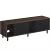 VASAGLE Moderný TV stolík 140 x 45 x 39 cm hnedý čierny