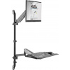 Digitus DA-90372 držák na zeď pro monitor 43,2 cm (17) - 81,3 cm (32) nastavitelná výška, nakláněcí, naklápěcí, naklápěcí, nakláněcí, otočný, otočný, odkládací