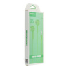 Handsfree Wires earphones with micro PA-E65 jack 3,5mm zelené