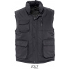 SOL´S VIPER / Pánska vesta s vreckami - charcoal grey 4XL
