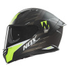 Helma NOX N401 CROWER černá matná/žlutá fluo - S - doprava zdarma