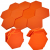 AKUSTICKÁ PENA HEXAGON VYHLUŠOVACIA PODLOŽKA 3CM, šesťuholníkový panel, skúšobná miestnosť