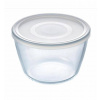 PYREX Dóza na potraviny s vekom okrúhla, číre sklo, 17x11cm, 1,6L, PYREX