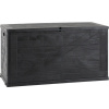 Záhradný box na podušky plastový Toomax WOOD 420 l 120 x 46 x 63 cm grafitový