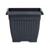 Prosperplast DKWT15 Terra kvetináč hranatý 15cm Antracyt S433