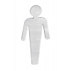 SAPHO Nápis WC páni, 80x35x2mm, matná nerezová oceľ XP131