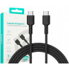 Kábel Aukey USB typ C - USB typ C 1 m čierny