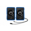 Genius reproduktory SP-U125, 2.0, 3W, modré, regulácia hlasitosti, 3,5 mm