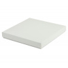 Darčeková krabička dno a veko 150x150x20 mm, bielo/biela