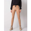 Svetlo hnedé dámske lesklé legíny RV-LG-6007.11-brown L