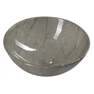 SAPHO DALMA keramické umývadlo 42x42x16,5 cm, grigio MM113