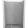 Mexen Lunar sprchové dvere otváracie pravé 140 cm, transparentné, brúsený nikel - 834S-140-050-97-00-P