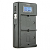 Nabíjačka Jupio Jupio USB Dedicated Duo Charger LCD for Sony NP-FM50, NP-F550/F750/F970