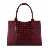 Kabelka na notebook Socha Croco-Burgundy 15,6