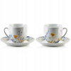 KOMPLET Sada porcelánových šálok 250 ml S PODŠÁLKOU 6 ks Joy Mondex