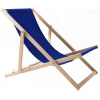 WOODOK Modré drevené plážové lehátko