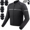 Textilná motocyklová bunda OZONE RIDER BLACK čierna DARČEKY