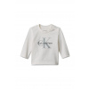 Calvin Klein Jeans tričko s dlhým rukávom detské s bavlnou LV1CKTJA49.9BY2 biela 98