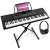 Max KB15 Keyboard set so slúchadlami a stojanom na keyboard - Ideálne pre začiatočníkov - Dobíjacia batéria