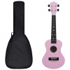 vidaXL Sopránové ukulele s taškou pre deti ružové 23