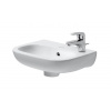 Duravit D-Code - Umývadielko 36x27 cm, s 1 otvorom na batériu vpravo, alpská biela 07053600082