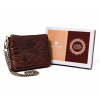 Peňaženka - Peterson Peterson Wallet Prírodná koža hnedá PTN N992C-02-HWM-132-Men's Product (Petersonová masívna koža peňaženka pánska retiazka)