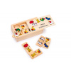 small foot Drevené hry Domino farma menšia