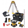 DeWALT Náradie - 18V AKU rotačný laser, dosah 457 m, so statívom a príslušenstvom, 1x aku 2,0 Ah XR, nabíjačka DCK374D1R