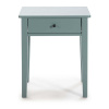 Nočný stolík z borovicového dreva v petrolejovomodrej farbe Bart - Marckeric