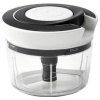 Qdesign 190-033 Ručný mini krájač zeleniny, čierno/biely; 190-033