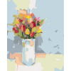 Diamondi Diamantové maľovanie - TULIPÁNY V BIELEJ VÁZE Rámovanie: vypnuté plátno na rám, Rozmer: 40x50 cm