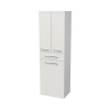 Kúpeľňová skrinka vysoká Intedoor LANDAU IDEAL 162/50, 1 zásuvka, 2 dvere, kôš