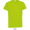 SOL´S ŠPORTY / Detské raglánové športové tričko - neon green 142-152