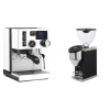 Rancilio Silvia BC PID, white + Rocket Espresso FAUSTINO 3.1, black