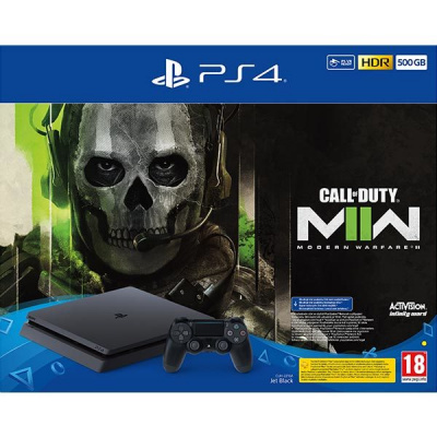 Sony PlayStation 4 Slim 500GB, jet black + Call of Duty: Modern Warfare II CUH-2216A