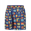 Pánske plavecké šortky Happy Shorts long SM29-48 Tmavomodrá zmes - Self XL tmavě modrá - vzor
