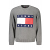 Elegantný Pánsky Pulóver TOMMY HILFIGER Šedá Farba: šedá, Velkost: M