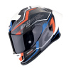 Moto prilba SCORPION EXO-R1 EVO II AIR COUP čierno/červeno/modrá - Veľkosť M