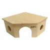 Domček rohový králik obor 30 x 14,5 x 30cm