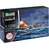 Revell - Battleship Gneisenaum, Starter Kit loď 75181, 1/1200