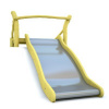 Playground System SVAHOVÁ ŠMYKĽAVKA z nerezu š. 1m x d. 1,9 m s agátovou plošinou