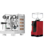 Rocket Espresso Appartamento, copper + Eureka Mignon Silenzio, BL ferrari red