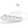 CONNECT IT predlžovací kábel 230V 6 zásuviek bez vypínača 3m biely CI-1313