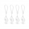 Hama lokalizačný čip/vyhľadávač kľúčov/predmetov, Apple Find My, certifikácia MFi, Bluetooth, 4 ks - HAMA 185816