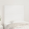 vidaXL Čelá postele 2 ks biele 90x5x78/88 cm umelá koža - Biela - 16978-158586