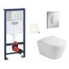 Siko Závěsný wc set do lehkých stěn / předstěnová montáž Glacera Ava GRSAVASAP00