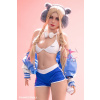 FunWestDoll 159cm A-Cup Natural European Eudora - realistická panna, prsia plnené gélom, stojaca so skrutkami