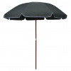 zahrada-XL Záhradný slnečník, oceľová tyč 240 cm, antracitový 47805