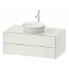 DURAVIT White Tulip závesná skrinka pod umývadlo na dosku, 2 zásuvky, 1000 x 550 x 408 mm, biela matná, WT498603636